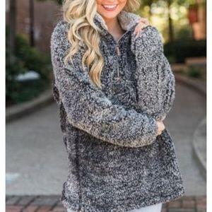 NWT!! Pink Lily Sherpa Pullover